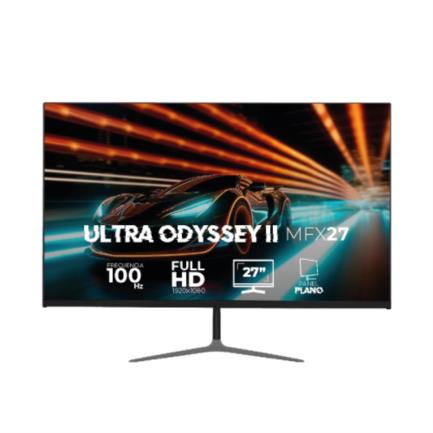 Monitor Gamer Acteck Plano 27" Ultra Odyssey II MFX27 IPS + 100Hz + 1ms + Full HD 1080pHDMI + DP + 3.5mm + VESA 100 x 100 mmNegro