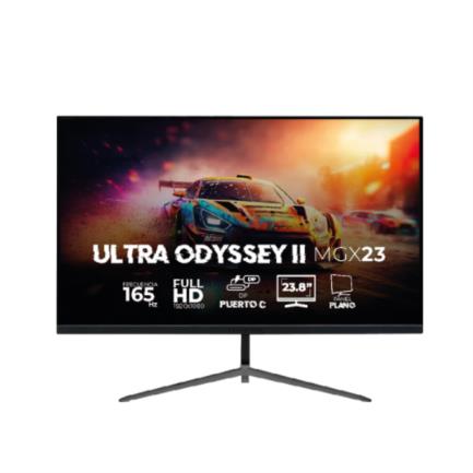 Monitor Gamer Acteck Plano 23.8" Ultra Odyssey II MGX23 VA 165Hz+ 1ms + Full HD 1080pHDMI + DP + TYPE-C 15W + 3.5mm + VESA 100 x 100 mmNegro