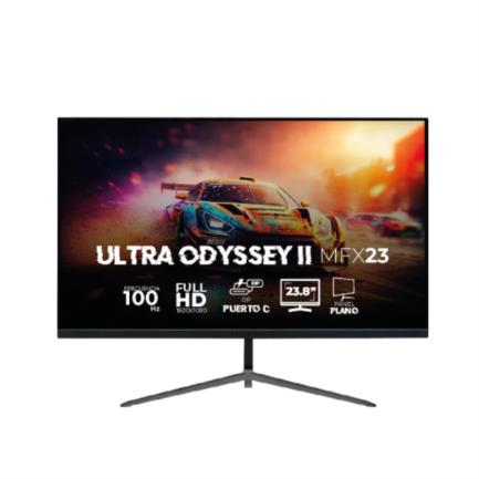 Monitor Gamer Acteck Plano 23.8" Ultra Odyssey II MFX23 IPS 100Hz+ 1ms + Full HD 1080pHDMI + DP + 3.5mm + VESA 100 x 100 mmNegro