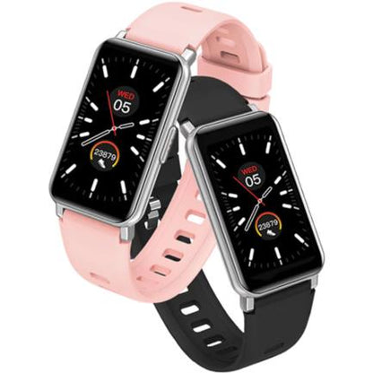 Smart Watch Argomtech Skeiwatch B20 Pantalla IPS de 1.45" IP68 Resolución 172x320p 2 Correas Incluidas Negro y Rosa