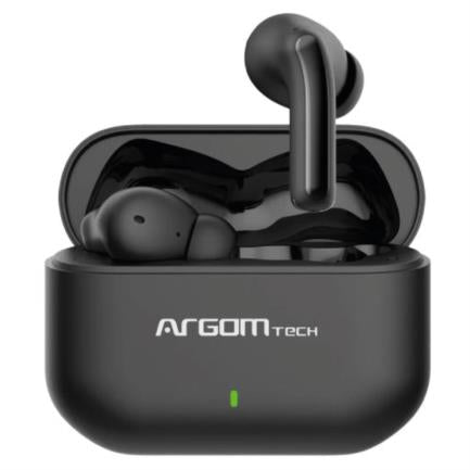 Audifonos Argomtech Inalámbricos Skeipods E85 Control Táctil Resistente al Agua Carga Rápida Bluetooth 5.3 Color Negro