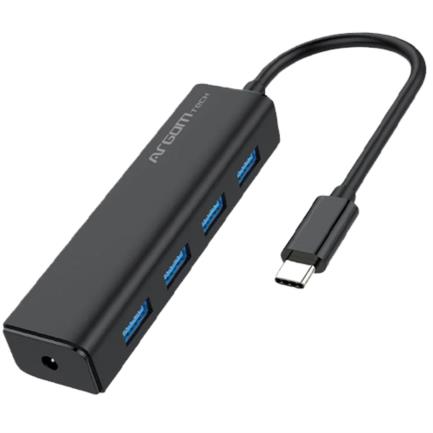 Mini Hub Argomtech de 4 Puertos USB 3.0 Tipo-C