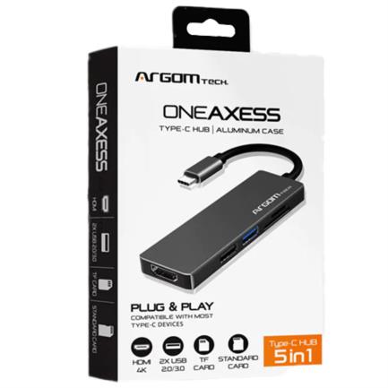 HUB ARGOMTECH ONEAXESS 5 EN 1 tipo-C