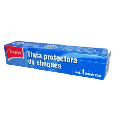 Tinta Protectora Stafford P/Cheques Azul 12ml