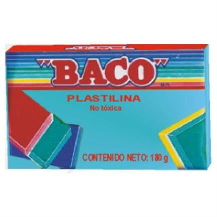 PLASTILINA BACO MARQUETA 180GRS COLOR AQUA