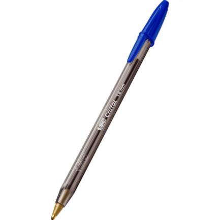 Bolígrafo BIC Cristal Intenso Punto Extra Grueso 1.6mm Color Azul C/12 Pzas