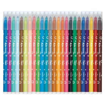 Plumones BIC Evolution Ultra Lavables Colores Surtidos C/24 Pzas