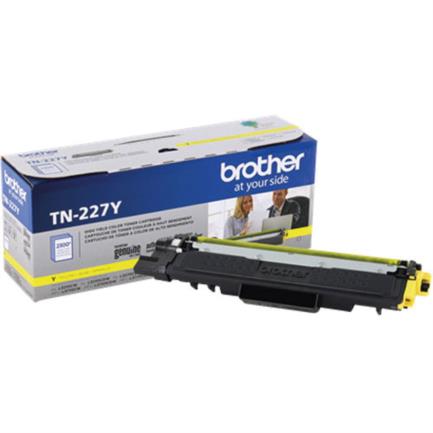 Tóner Brother Genuine TN-227Y Alto Rendimiento 2300 Páginas Color Amarillo