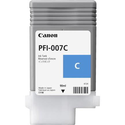 TINTA CANON IMAGEPROGRAF IPF670E CYAN PFI-007C 90ML