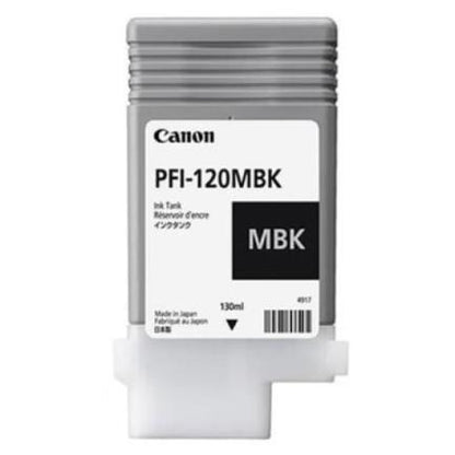 Tinta Canon PFI-120 MBK 130ml Color Negro Mate