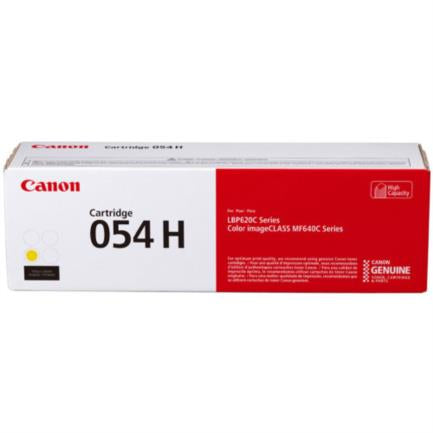 TONER 054 H YELLOW RENDIMIENTO DE 2.300 PAGS COMPATIBLE CON LBP