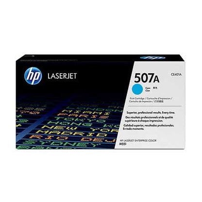 HP 507A CYAN LASERJET TONER CARTRIDGE CE401A