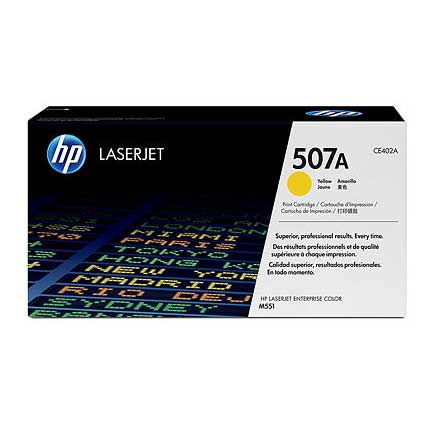 HP 507A YELLOW LASERJET TONER CARTRIDGE CE402A