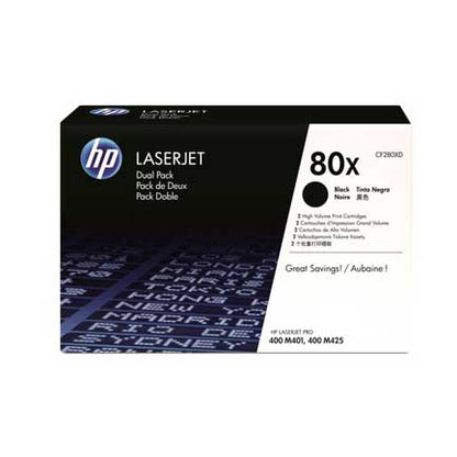 TONER HP 80X NEGRO DUAL PACK