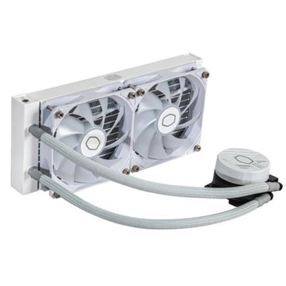 Enfriamiento Líquido para CPU Cooler Master MasterLiquid 240L Core ARGB 240mm Compatible S 1200 1700 AM4 AM5 Blanco