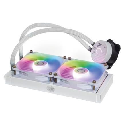 Enfriamiento Líquido para CPU Cooler Master MasterLiquid 240L Core ARGB 240mm Compatible S 1200 1700 AM4 AM5 Blanco