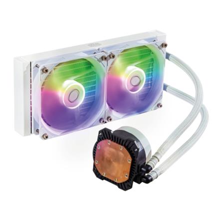 Enfriamiento Líquido para CPU Cooler Master MasterLiquid 240L Core ARGB 240mm Compatible S 1200 1700 AM4 AM5 Blanco