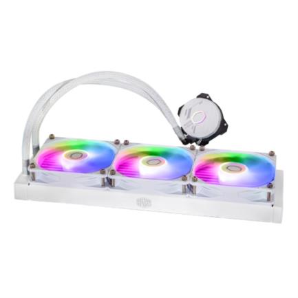 Enfriamiento Líquido para CPU Cooler Master MasterLiquid 360L Core ARGB 360mm Compatible S 1200 1700 AM4 AM5 Blanco