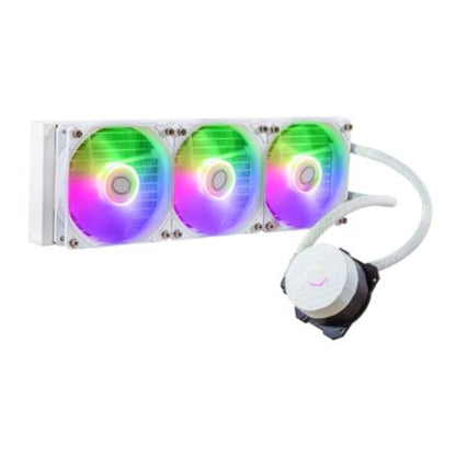 Enfriamiento Líquido para CPU Cooler Master MasterLiquid 360L Core ARGB 360mm Compatible S 1200 1700 AM4 AM5 Blanco