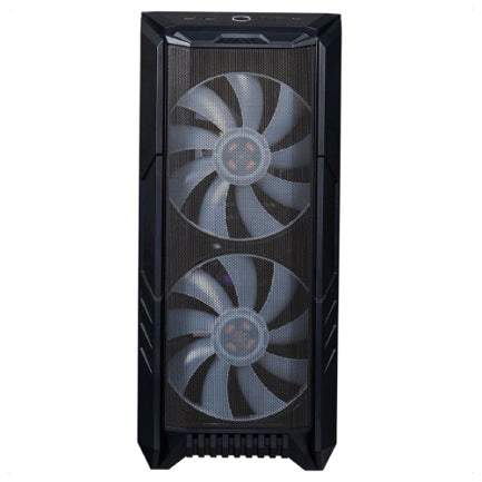Gabinete Gamer Cooler Master MasterBox HAF 500 Media Torre ITX mATX ATX 4xFan RGB Cristal Templado Negro