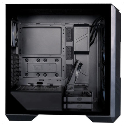 Gabinete Gamer Cooler Master MasterBox HAF 500 Media Torre ITX mATX ATX 4xFan RGB Cristal Templado Negro
