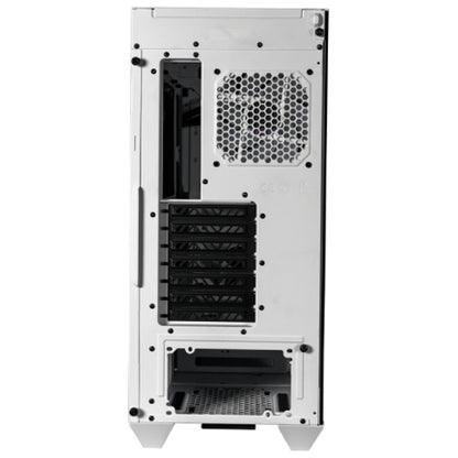 Gabinete Gamer Cooler Master MasterBox HAF 500 Media Torre ITX mATX ATX 4xFan RGB Cristal Templado Blanco