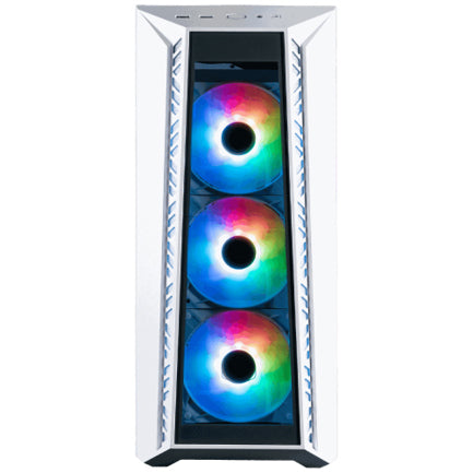 Gabinete Cooler Master (MB520-WGNN-S01) Masterbox MB520 Vidrio Temp.  3Fan ATX ARGB Sin Fuente Blanco
