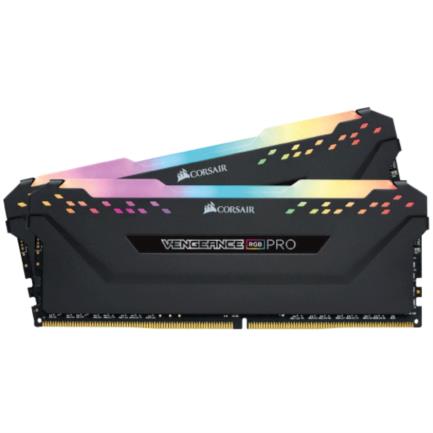 Memoria RAM Corsair Vengeance PRO 16GB (2x8GB) DDR4 3600MHz DIMM Non-ECC RGB XMP Negro CL18