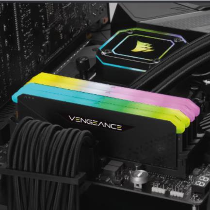 Memoria RAM Corsair Vengeance 16GB DDR4 3200MHz DIMM RGB XMP Negro CL16