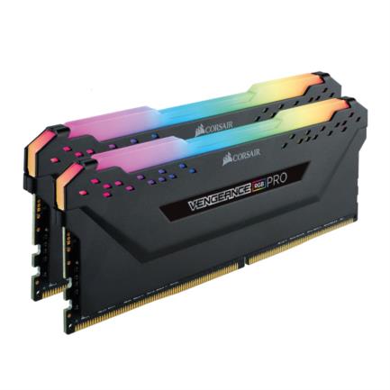 Memoria RAM Corsair Vengeance PRO 16GB (2x8GB) DDR4 3600MHz DIMM Non-ECC RGB XMP Negro CL18