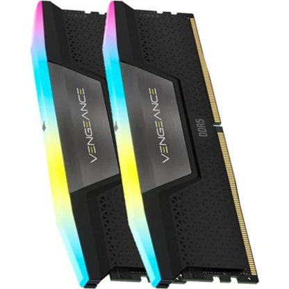 Memoria RAM Corsair Vengeance RGB 32GB (2x16GB) DDR5 5200MHz DIMM RGB XMP Negro CL40