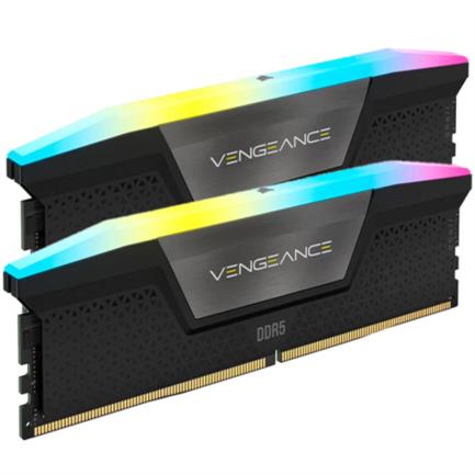 Memoria RAM Corsair Vengeance RGB 32GB (2x16GB) DDR5 5200MHz DIMM RGB XMP Negro CL40