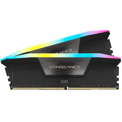 Memoria RAM Corsair Vengeance RGB 32GB (2x16GB) DDR5 5200MHz DIMM RGB XMP Negro CL40