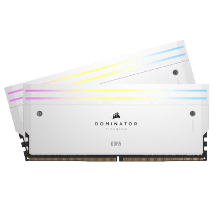MEMORIA DIMM DDR5 CORSAIR (CMP32GX5M2B6000C30W) 32GB (2X16GB) 6000MHZ DOMINATOR TITANIUM BLANCO CL30
