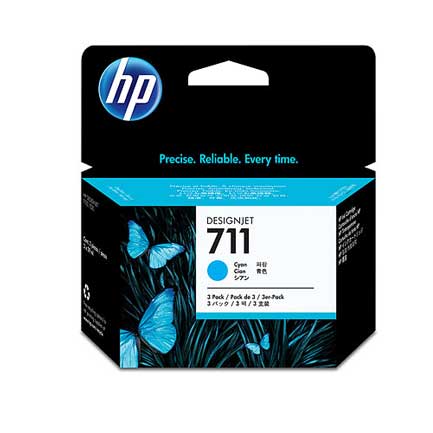 HP 711 CYAN 3-PACK 29ML TINTA AMPLIO FORMATO CZ134A