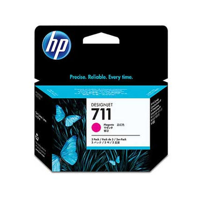 HP 711 MAGENTA 3-PACK 29ML TINTA AMPLIO FORMATO CZ135A