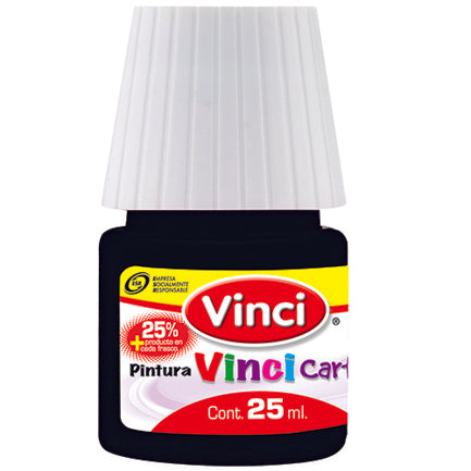 PINTURA VINCI CARTEL 20ML NEGRO BUJIA-73