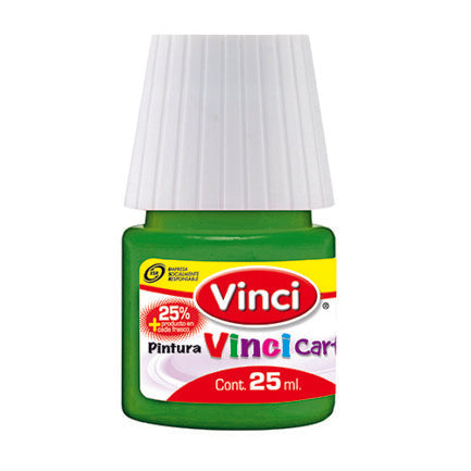 PINTURA VINCI CARTEL 20ML VERDE AMARILLENTO-62 C/10