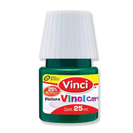 PINTURA VINCI CARTEL 20ML VERDE ESMERALDA-63 C/10