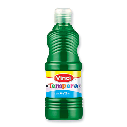 Pintura tempera vinci 473 ml verde esmeralda