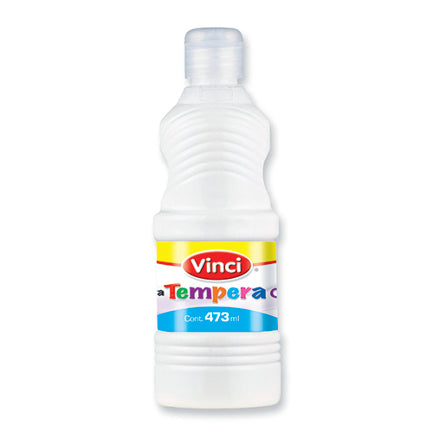 Pintura tempera vinci 473 ml blanco para letreros