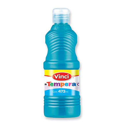 Pintura tempera vinci 473 ml azul turquesa