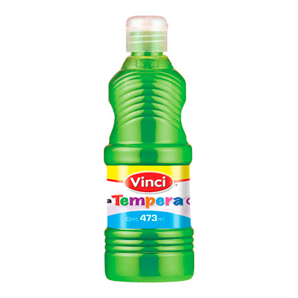 Pintura tempera vinci 473 ml verde fluorescente