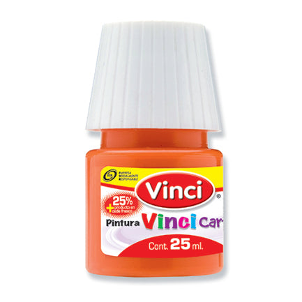 Pintura cartel vinci 25 ml rojo naranja - 53 caja c/10 piezas