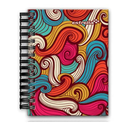 LIBRETA ESTRELLA 1/8 ESPIRAL DOBLE WIRE-O PASTA SUAVE 100HJS