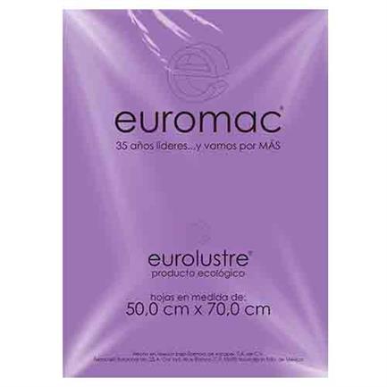 PAPEL LUSTRE EUROMAC LILA PASTEL 50X70 25HOJAS