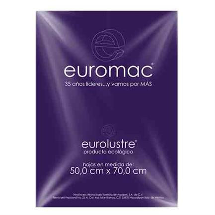 PAPEL LUSTRE EUROMAC MORADO 50X70 25 HOJAS