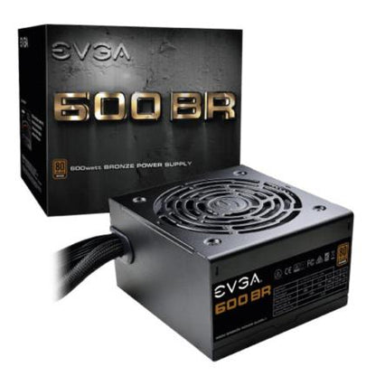 Fuente de Poder EVGA BR 600W 80 Plus Bronze ATX 12V 24 pin Fan 120mm Negro