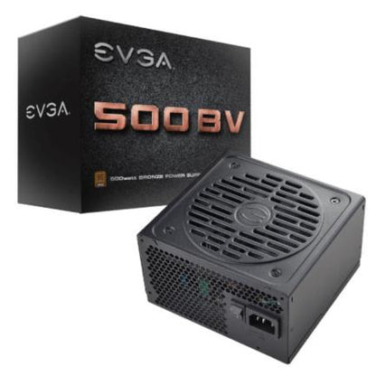 Fuente de Poder EVGA BV 500W 80 Plus Bronze ATX 12V 24 pin Fan 120mm Negro