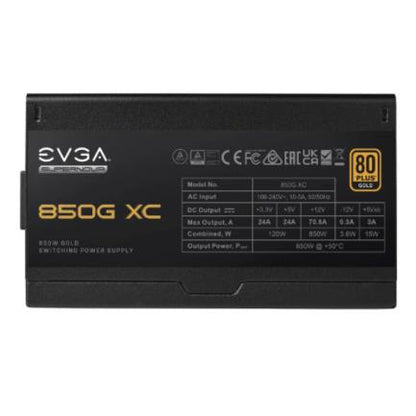 Fuente de Poder EVGA SuperNova 850W XC 80 Plus Gold ATX 12V Full Modular 24 pin Fan 135mm Negro